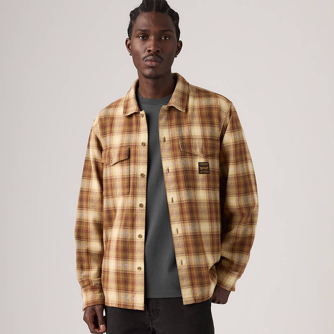 Levi's Relaxed Long-Sleeve Flannel Worker Shirt