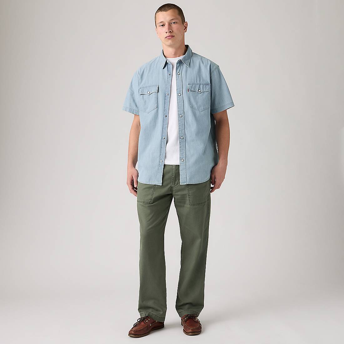 Levi's Easy Relaxed Cotton Linen Pull On Surplus Men's Pants