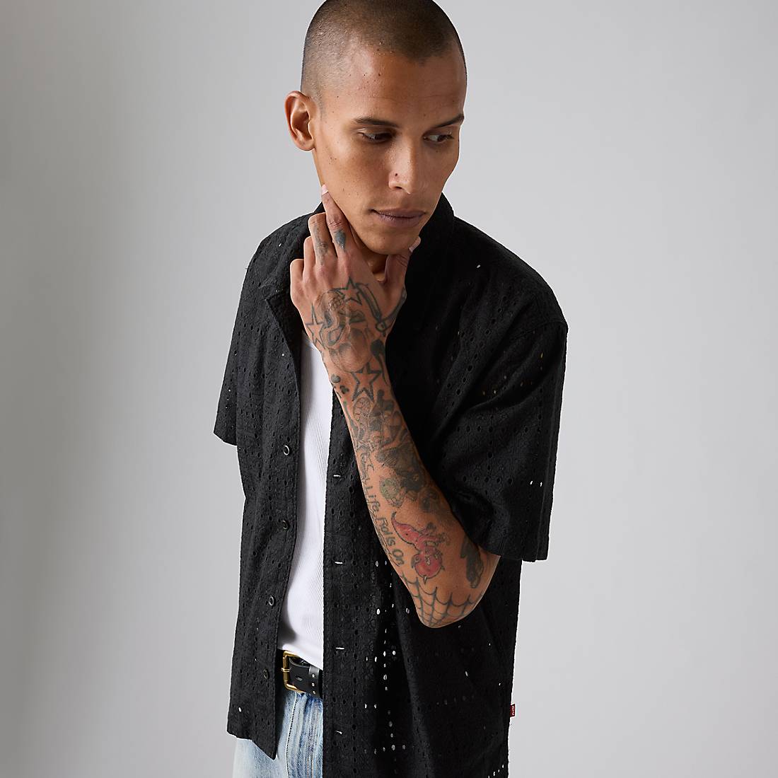 Levi s Sunset Camp Eyelet Shirt