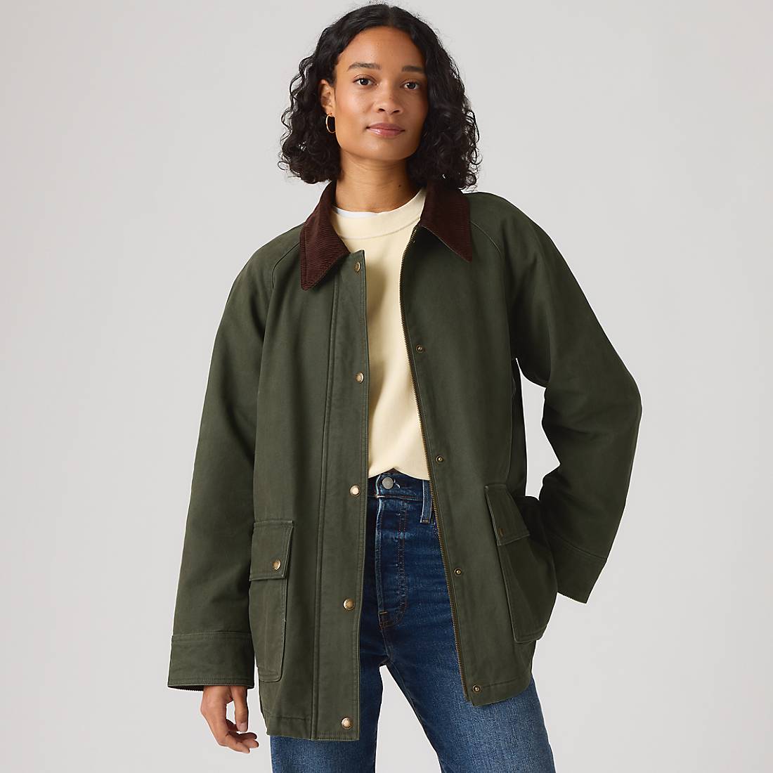 Levi s Midweight Barn Jacket With Snap Closure