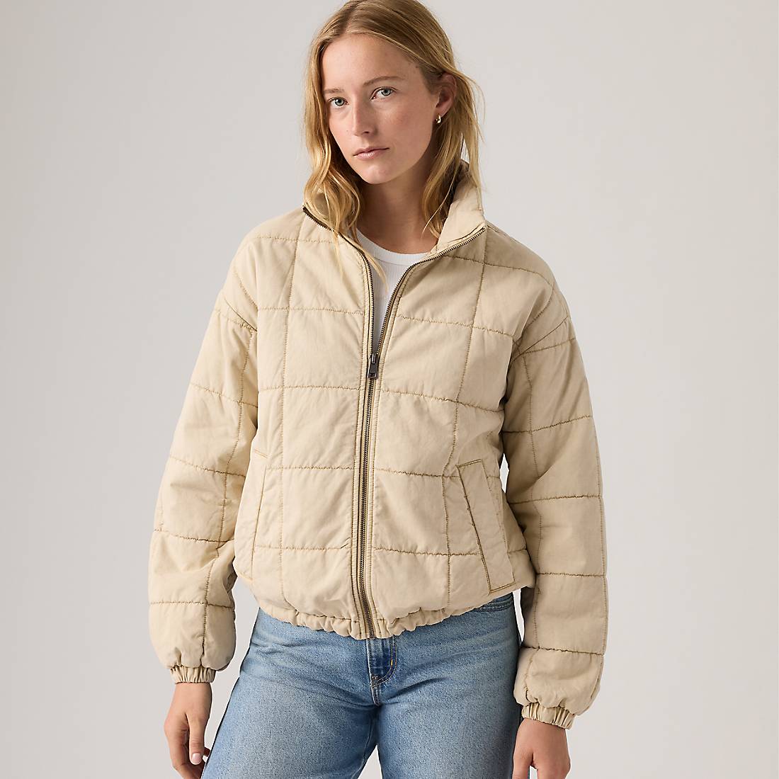 Levi's Box Quilted Relaxed Cotton Jacket