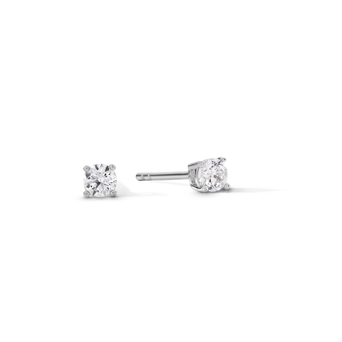 Banter Solid Sterling Silver 3mm CZ Solitaire Studs