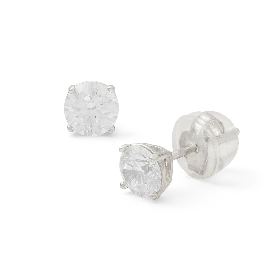 Banter Solid Sterling Silver 5mm CZ Solitaire Studs