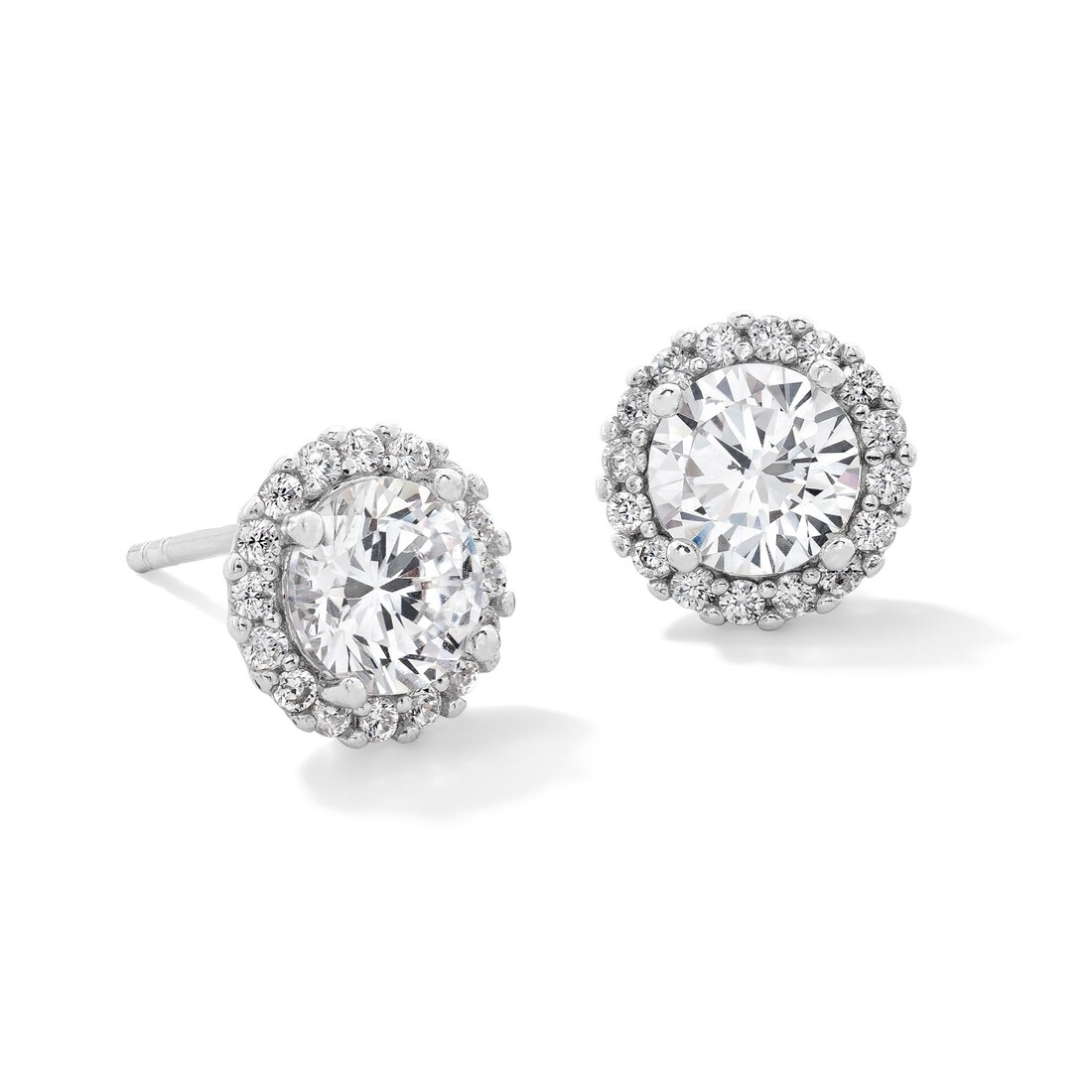 Banter Solid Sterling Silver 6mm CZ Frame Studs