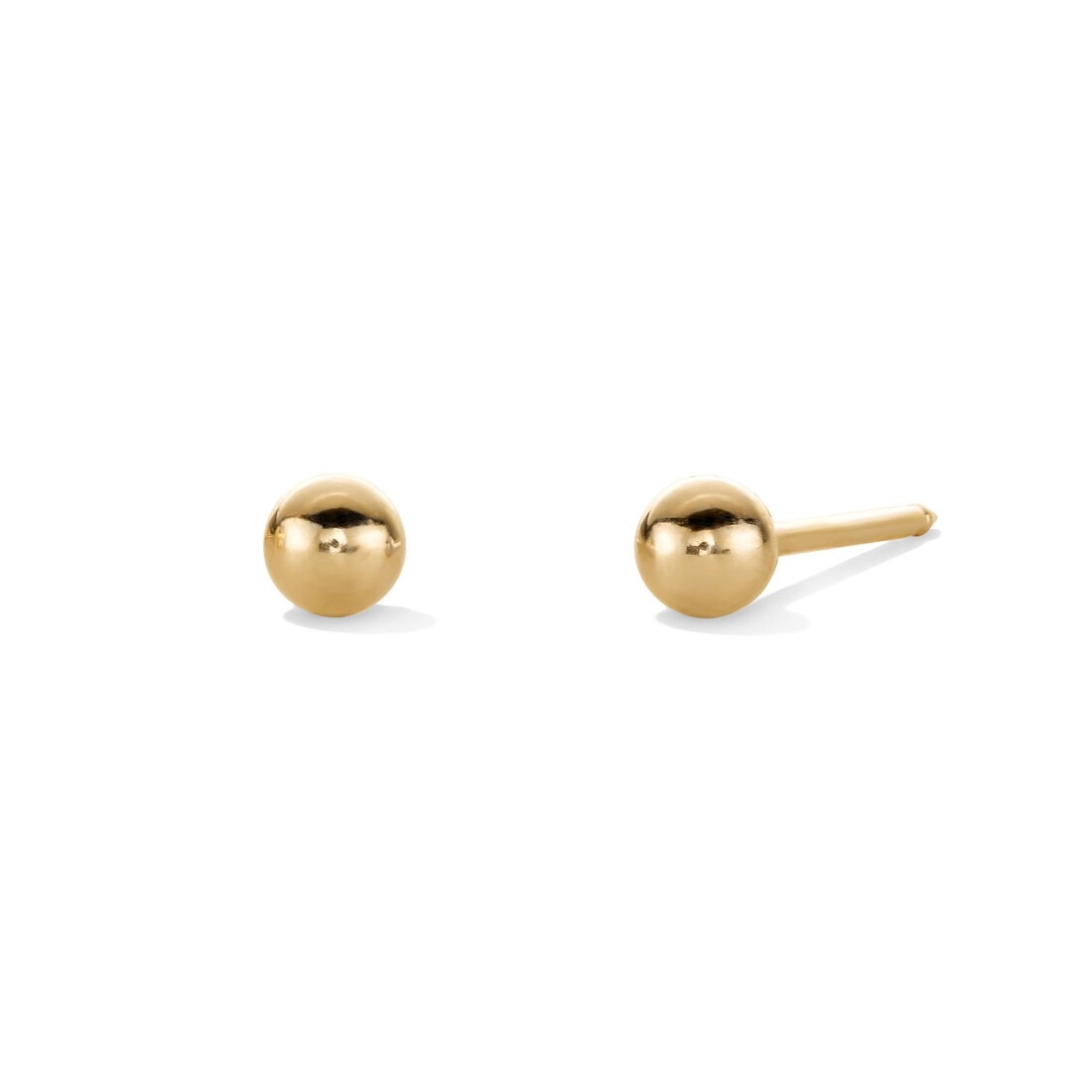 Banter 10K Solid Gold 4mm Ball Piercing Studs