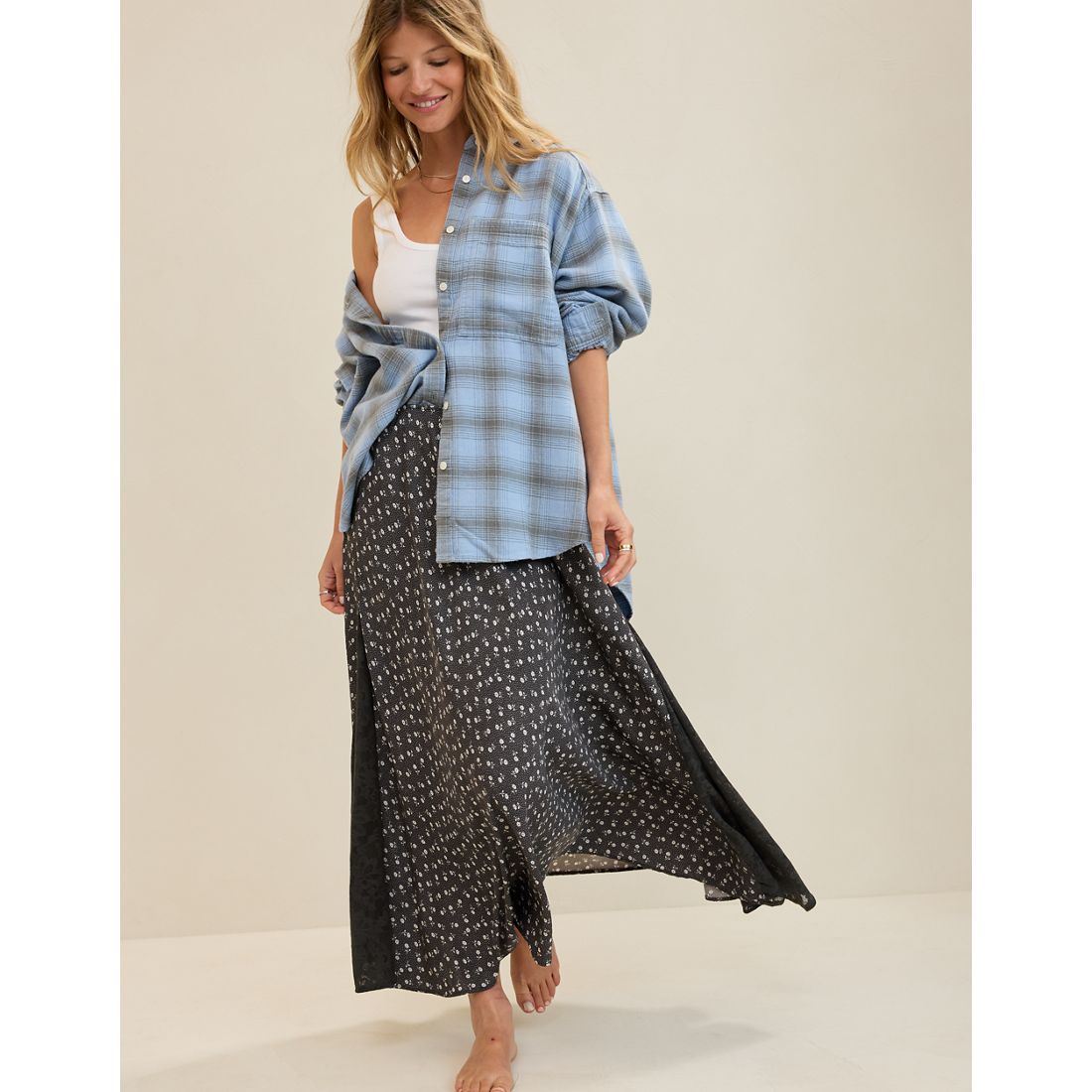 OFFLINE by Aerie Satin Maxi Skirt available now at Smith Haven Mall