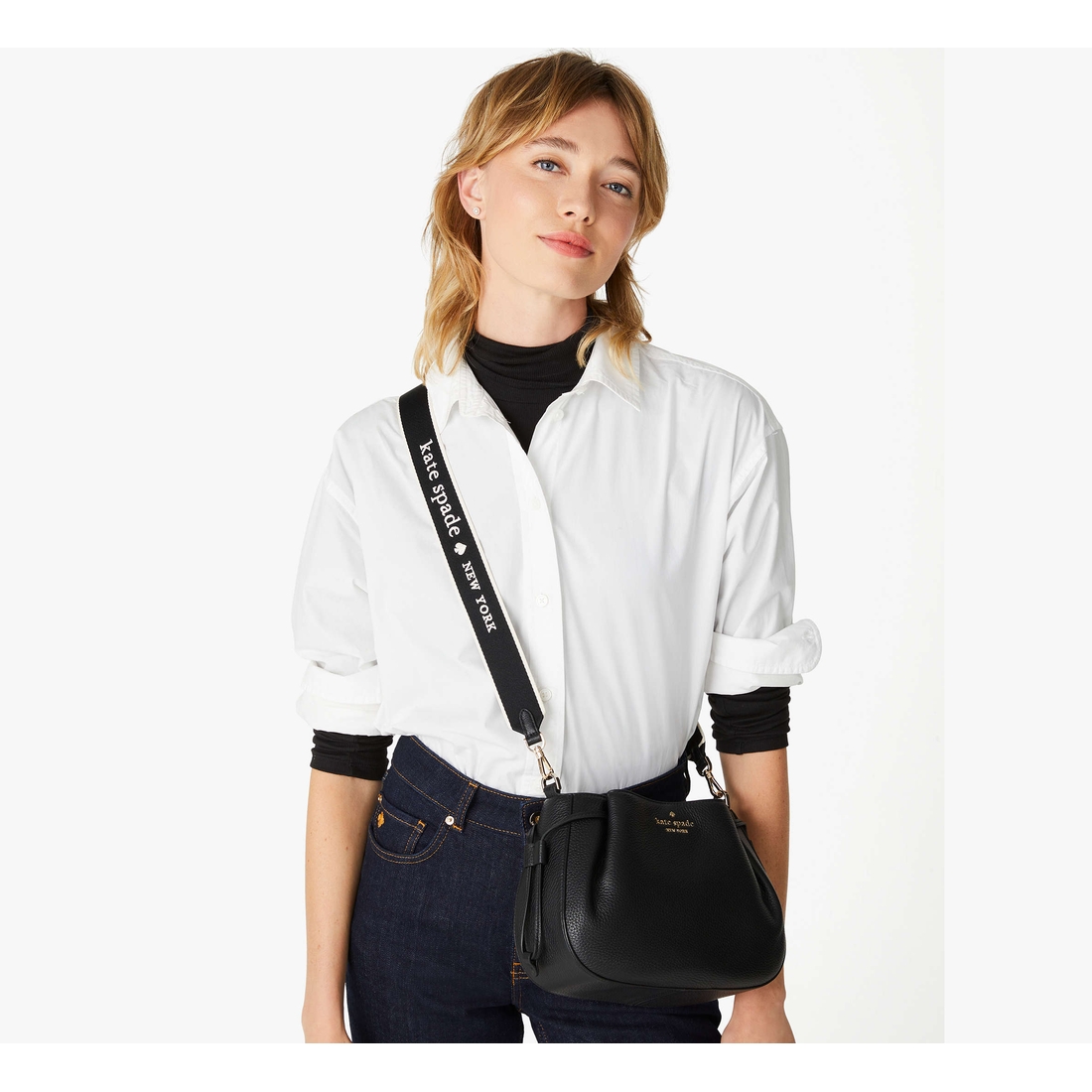 kate spade new york ウエストロゴベルトセットアップ Kate Spade New York Outlet Logo Webbing Bag Strap available now at