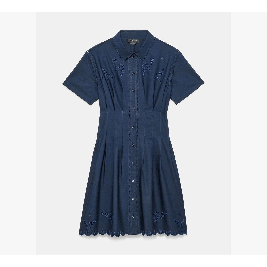 rails fall dresses Kate Spade New York Women's Contrast Solid Midi Tiered Cover Up Dress - Blazer Blue