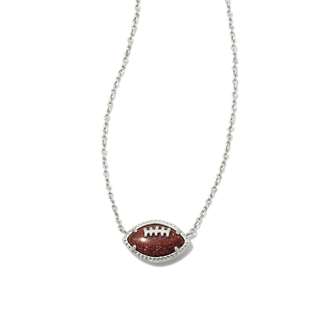 Football Short Pendant In Gold available now from ShopSimon
