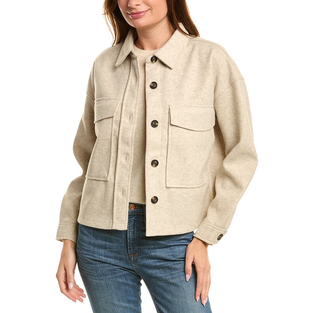 beachlunchlounge Double Faced Cropped Knit Jacket available beachlunchlounge Double Faced Cropped Knit Jacket available