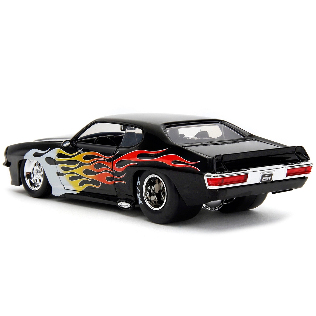 1971 Pontiac GTO Black with Flame Graphics 
