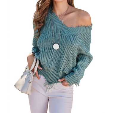 XCVI Gretchen V-Neck Sweater available now from ShopSimon