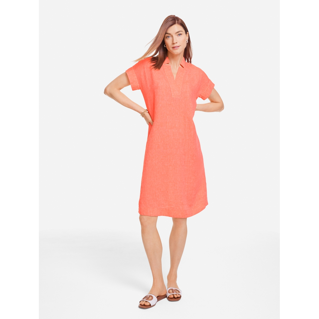 Linen Shift Dress available now at King of Prussia