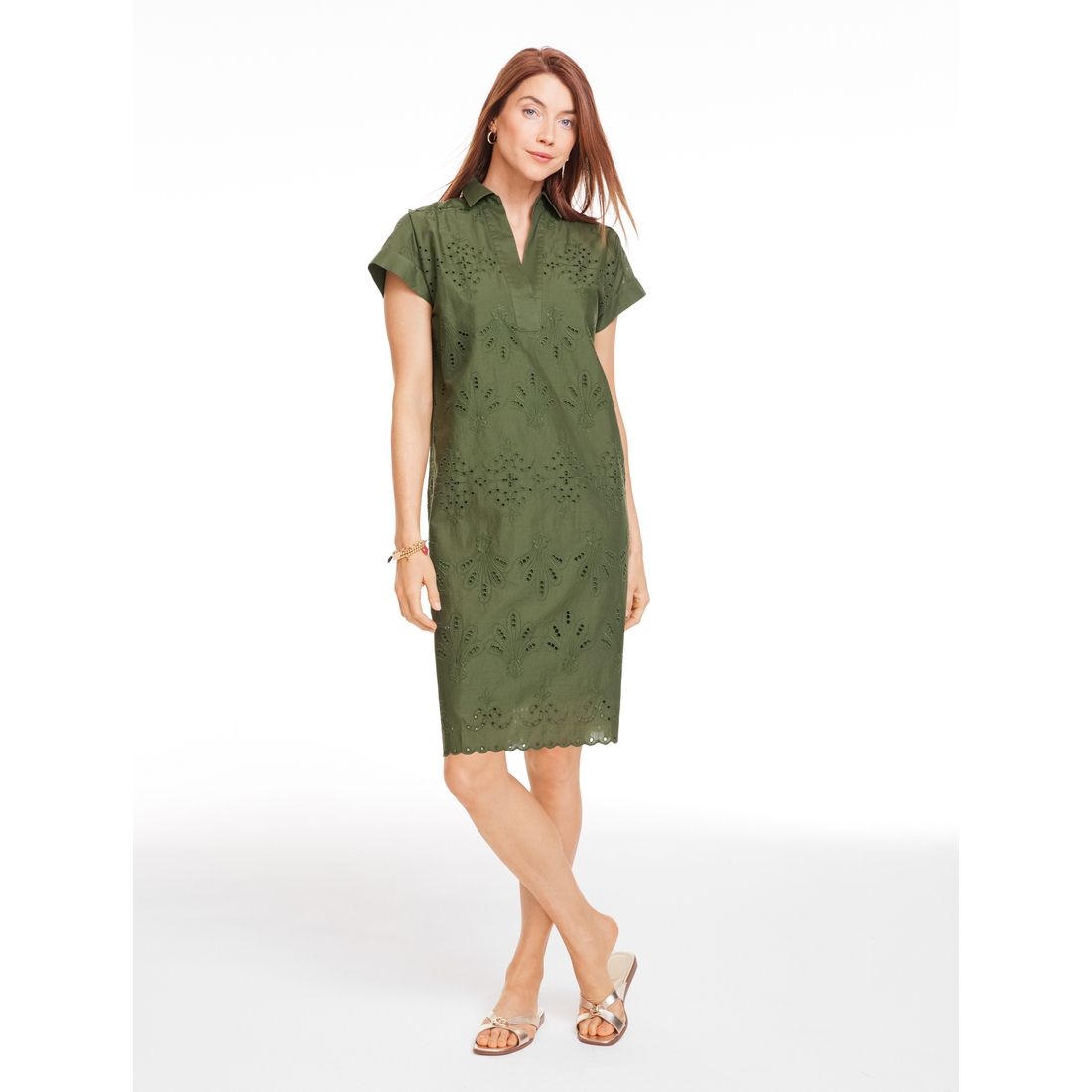 Sea Breeze Eyelet Shift Dress available now at The Fashion Mall at Keystone