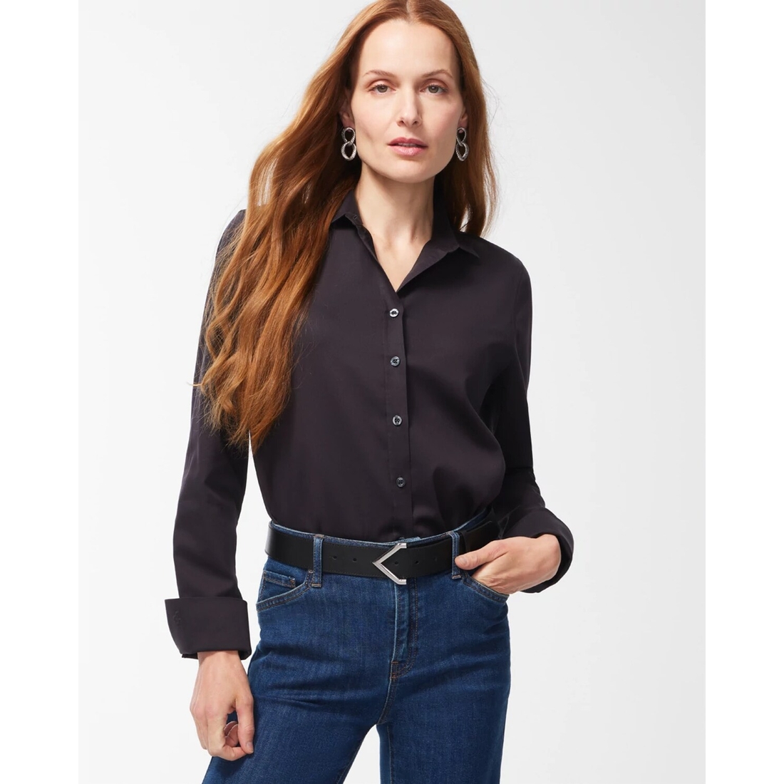 Women's No Iron Stretch Shirt available now at Smith Haven Mall