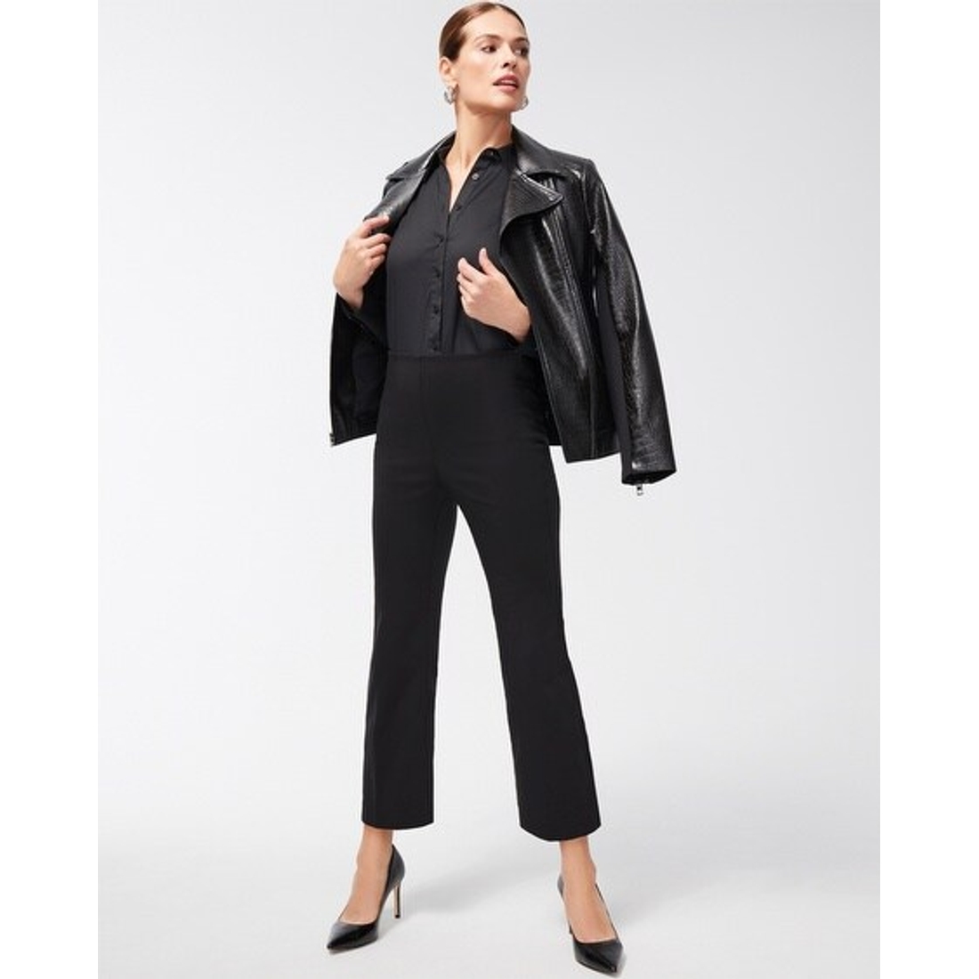 Women's Juliet Kick Flare Pants in Black available now at Women's Juliet Kick Flare Pants in Black available now at