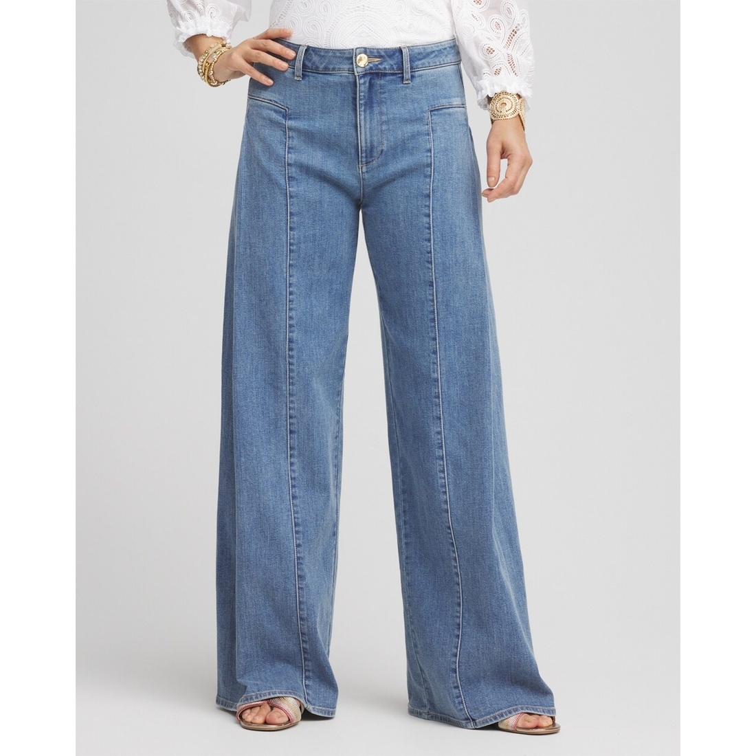 Jane Faded Wide Leg Jeans