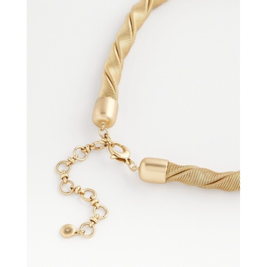 Gold Tone Twisted Coil Necklace available now at St. Johns