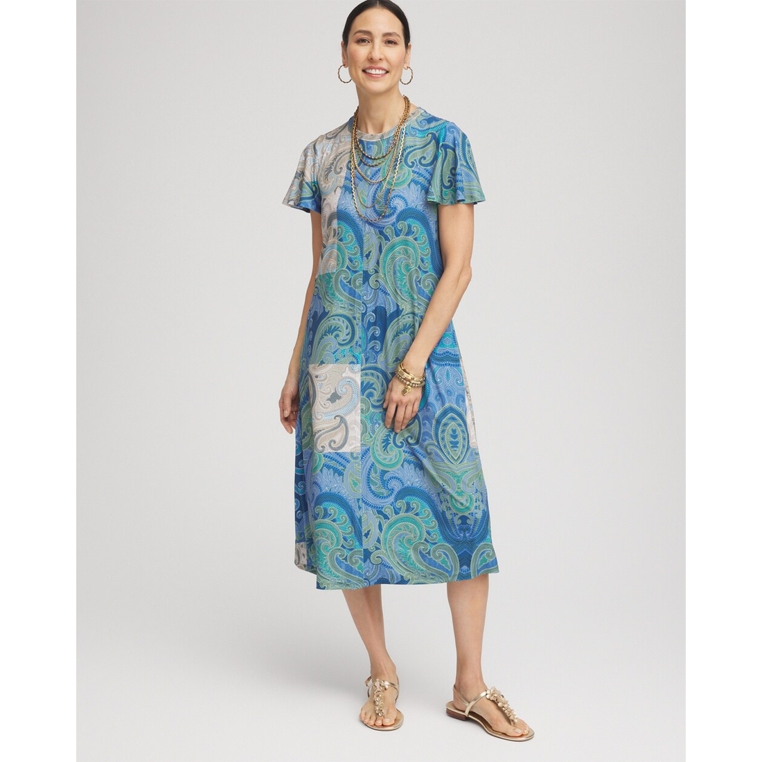 Women's Petite Trapunto Midi Jersey-Knit Dress available now Women's Petite Trapunto Midi Jersey-Knit Dress available now