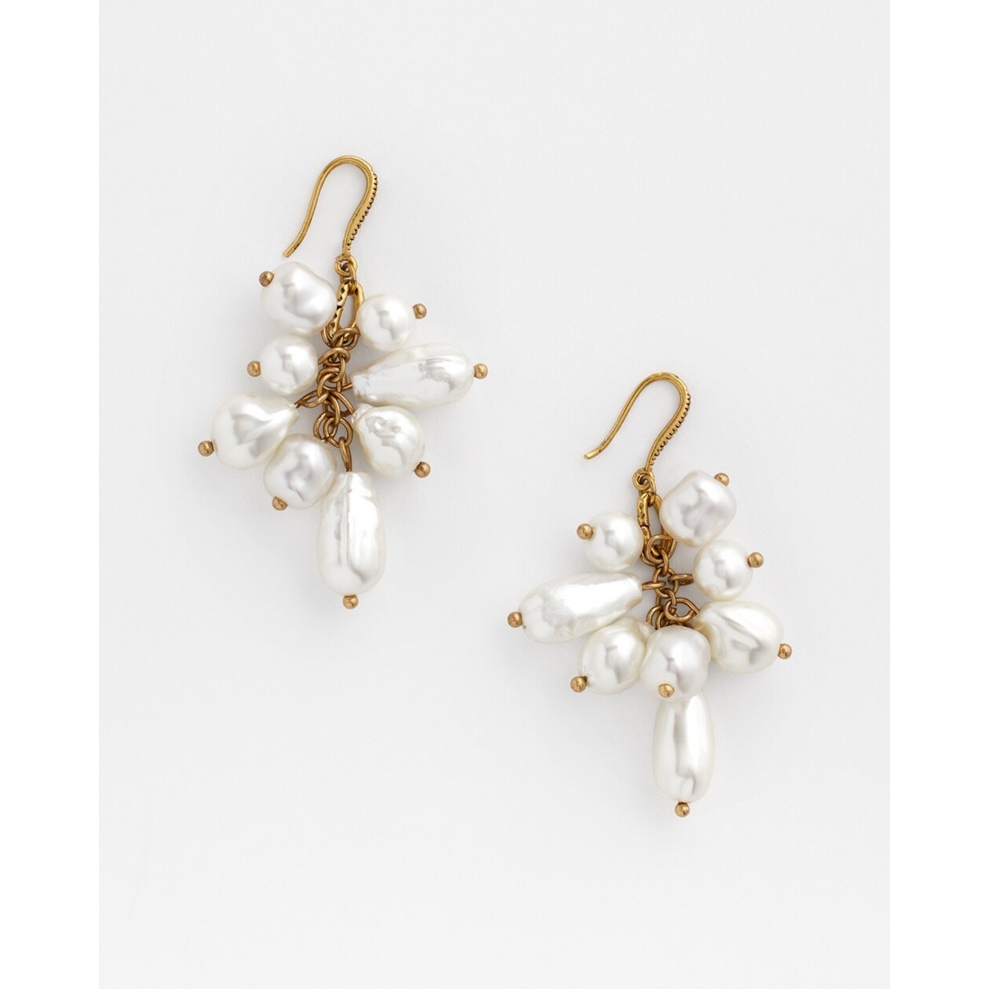 No Droop™ Faux-Pearl Cluster Earrings available now at No Droop™ Faux-Pearl Cluster Earrings available now at