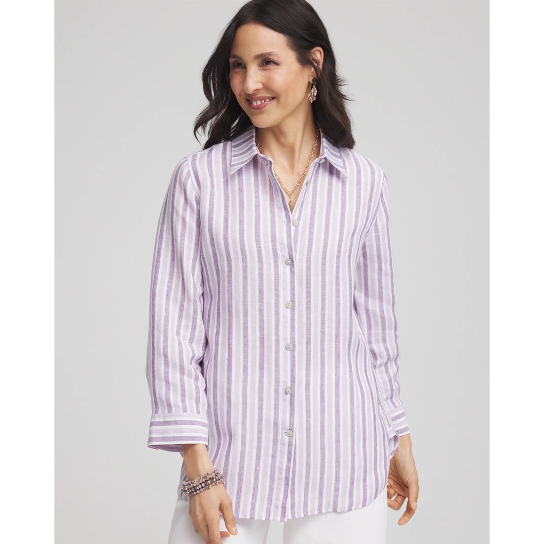 rails white linen dress Rails Jasmine l/s linen dress in White Lace Detail – manhattan casuals main image 1