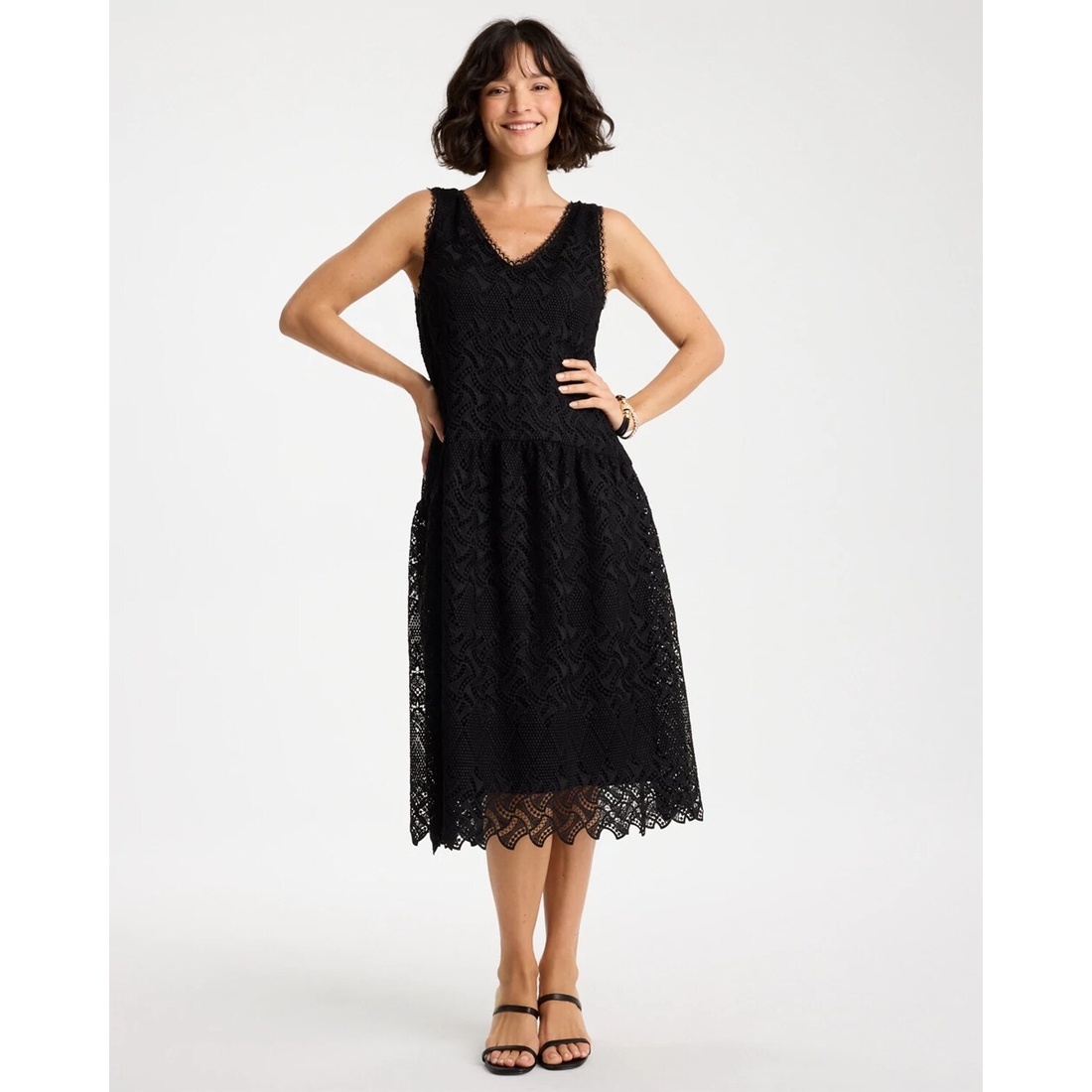Women's Embroidered Lace Sleeveless Dress available now at Mall of Georgia®