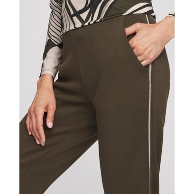 Women's Linen Blend Stripe Flare Leg Pants available now at Women's Linen Blend Stripe Flare Leg Pants available now at