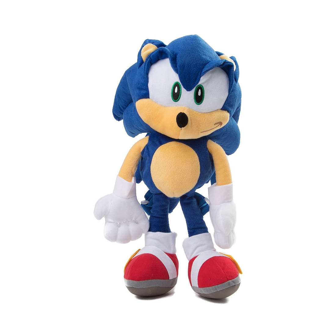 Sonic the Hedgehog™ Plush Backpack available now at Quaker Bridge