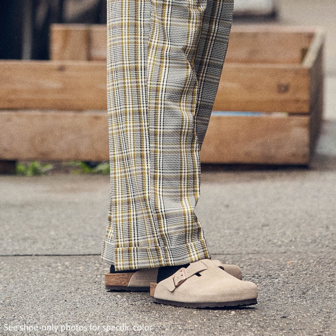Mens Birkenstock Boston Soft Footbed Clog available now at Square One Mall