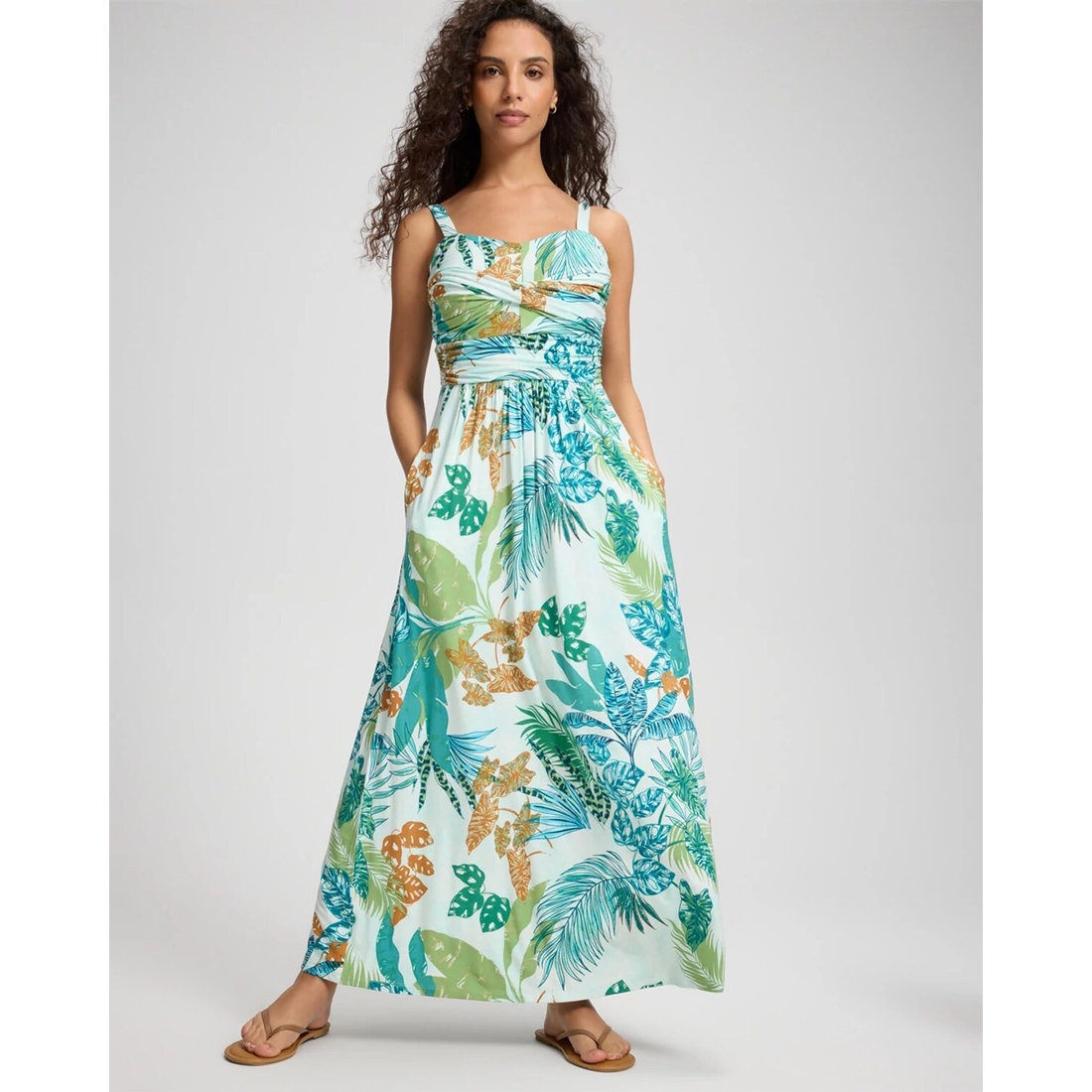 Soft Jersey Twist Bodice Maxi Dress available now at Clinton Premium  Outlets