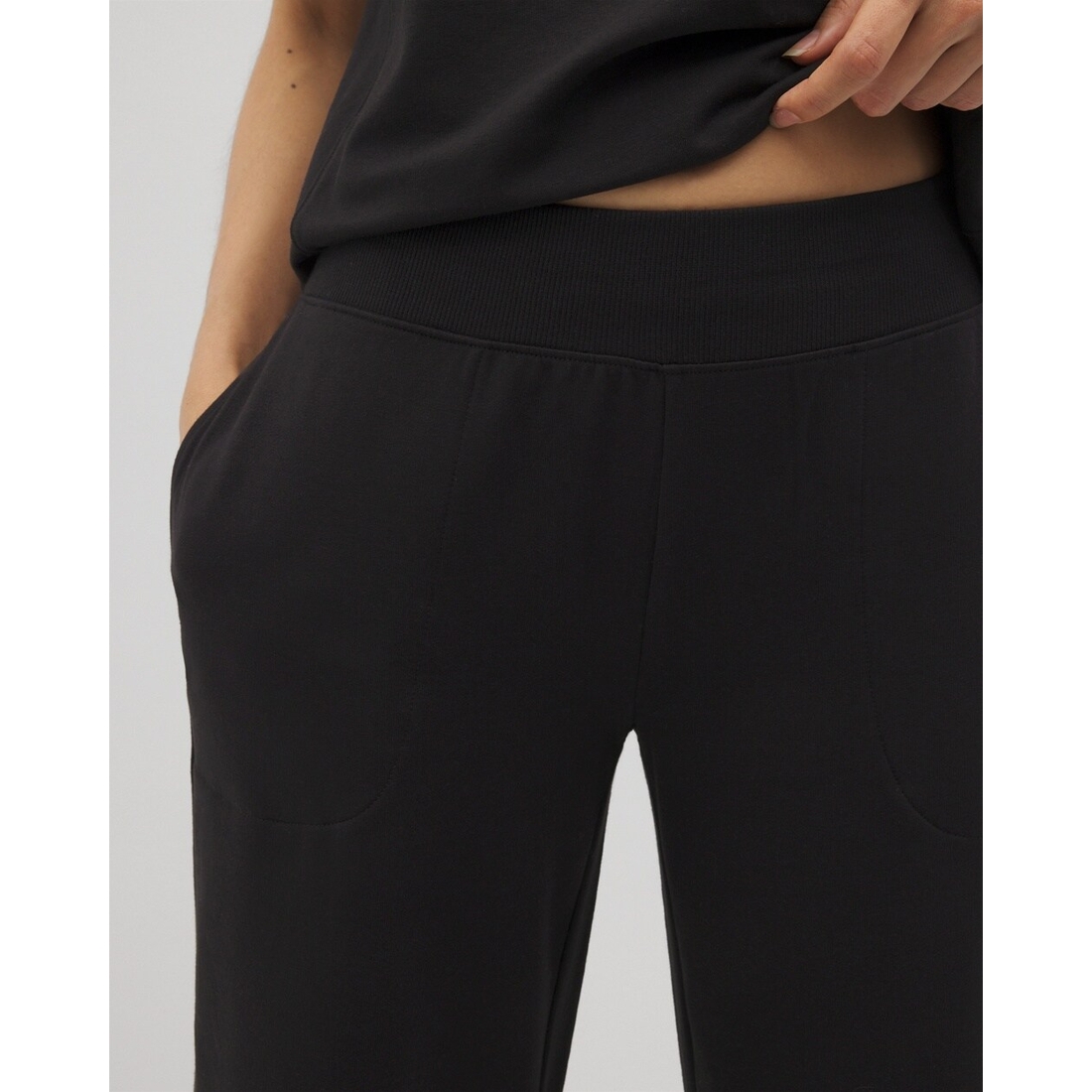 Essential Terry Wide Leg Crop Pants available now at The Falls®