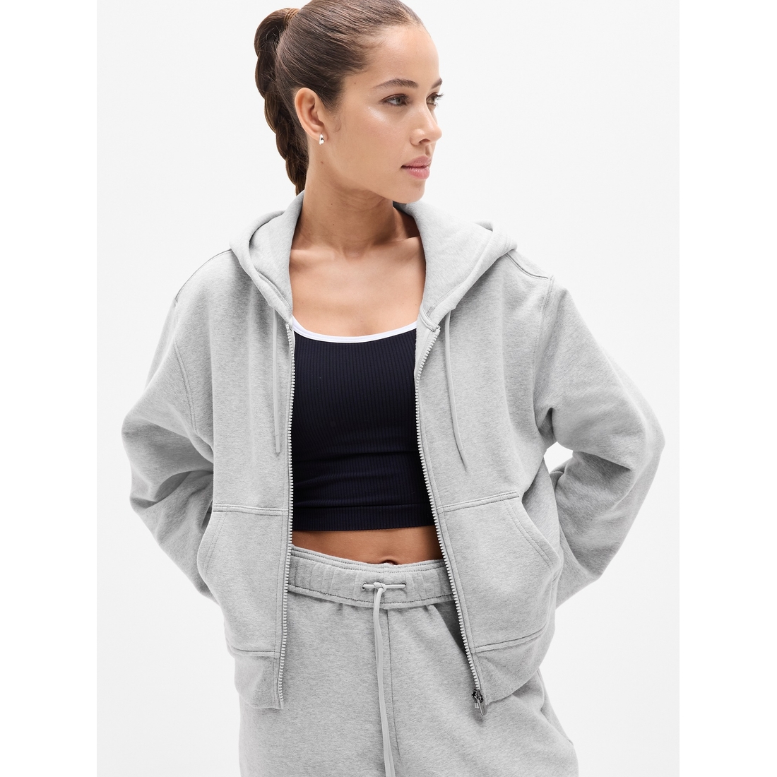 トップス FREY ALWAYS SWEAT Gray Forever Fleece Full Zip Sweatshirt available now at The