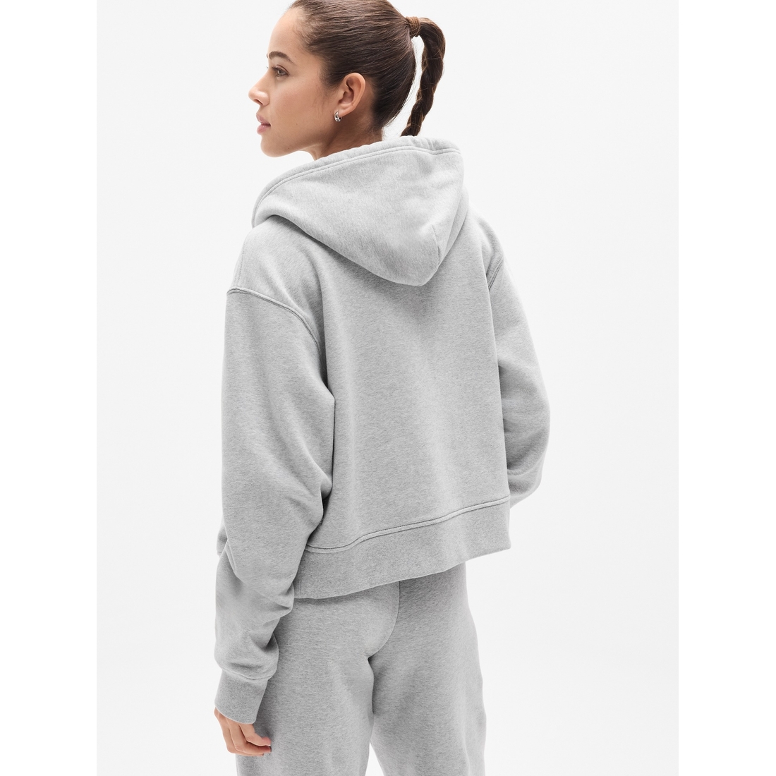 トップス FREY ALWAYS SWEAT Gray Forever Fleece 1/2 Zip High Hip Piping Sweatshirt | Athleta