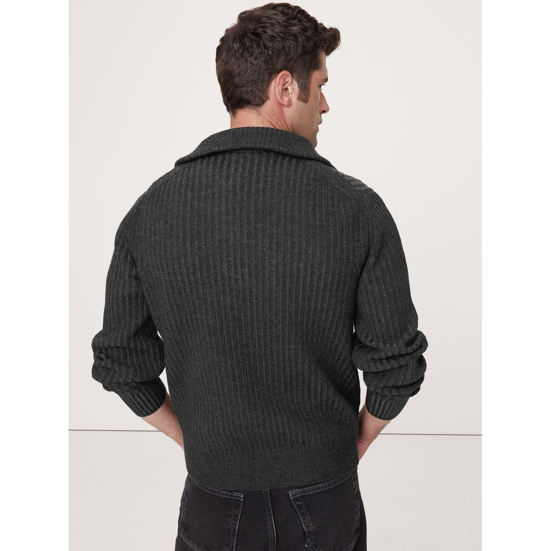 Ribbed Merino Half-Zip Sweater available now at Katy Mills® Ribbed Merino Half-Zip Sweater available now at Katy Mills®