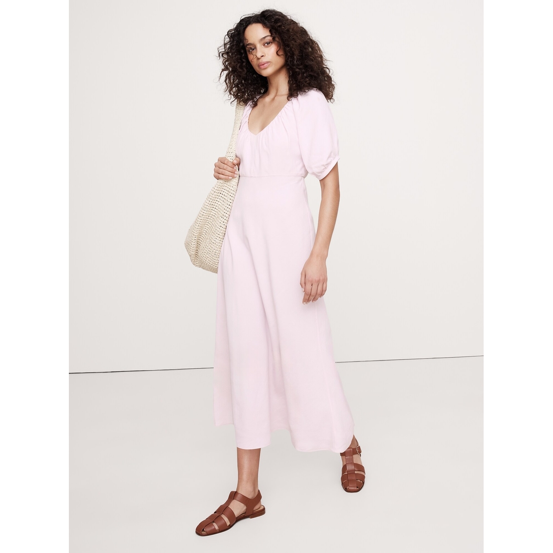 chinese dress ladies Venus Womens Tie-Waist Linen Maxi Dress