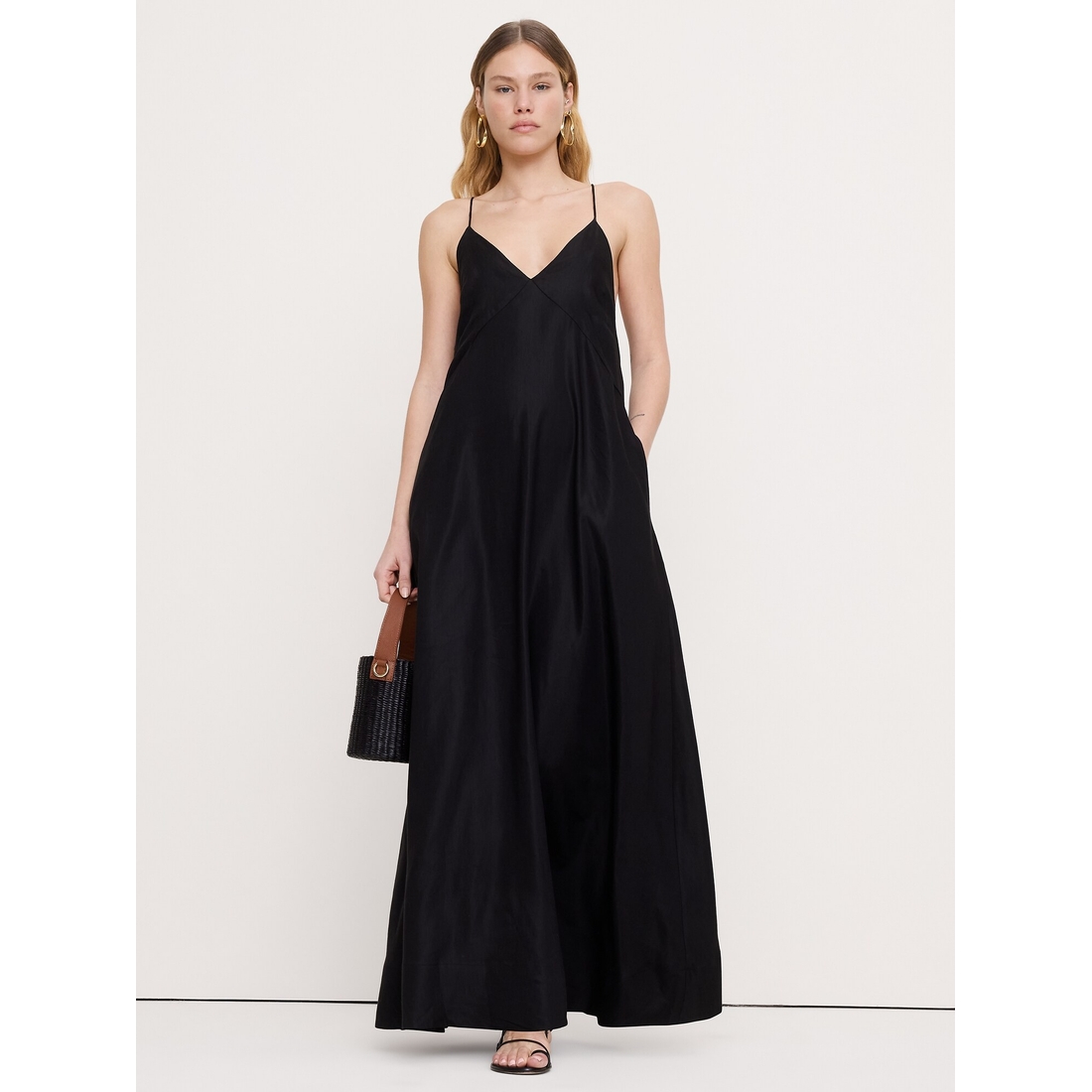 Viscose-Linen Maxi Dress available now at Burlington Mall Viscose-Linen Maxi Dress available now at Burlington Mall