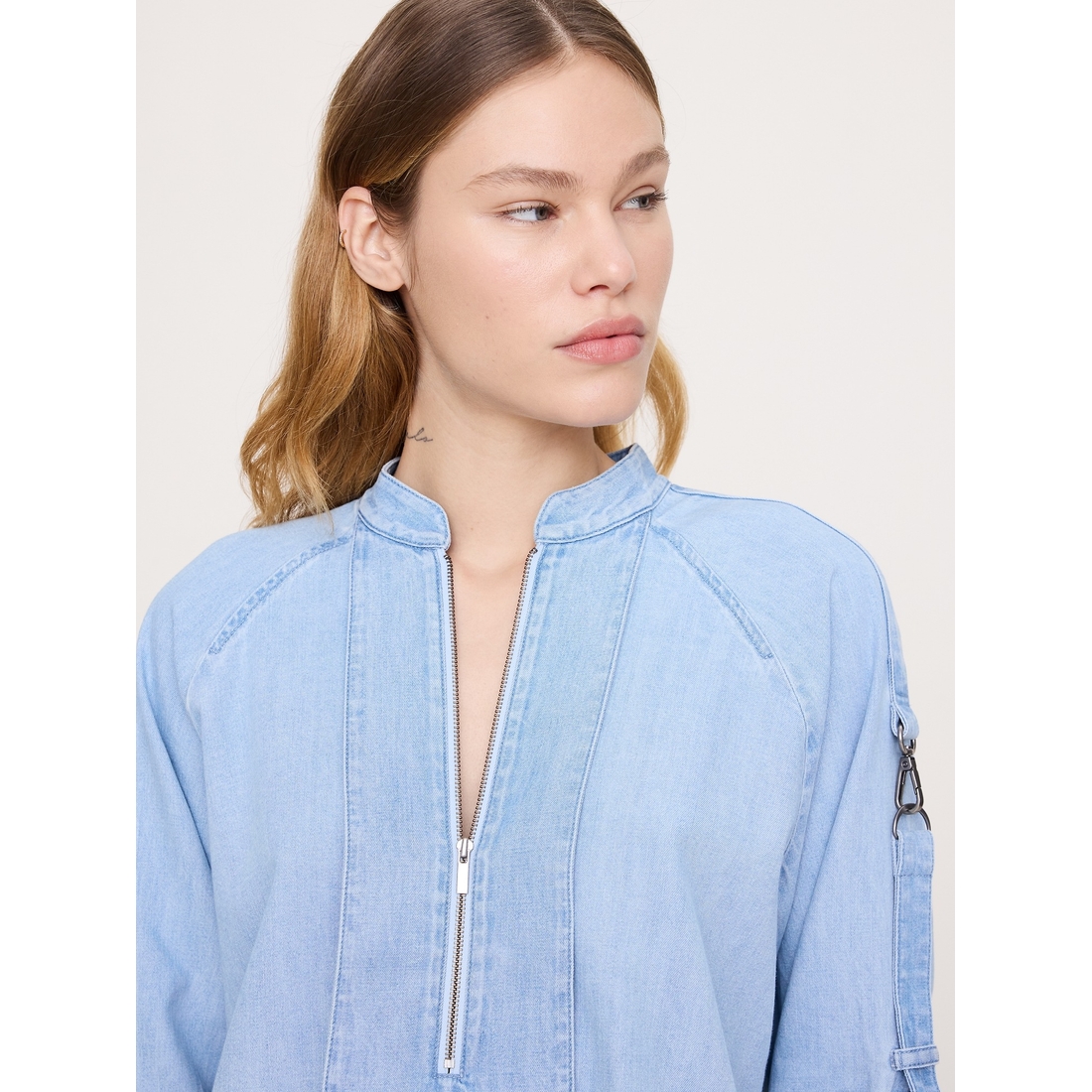 トップス CB / LS / COTTON. CHAMBRAY Women's Essential Cotton Shirt, Chambray Long Sleeve