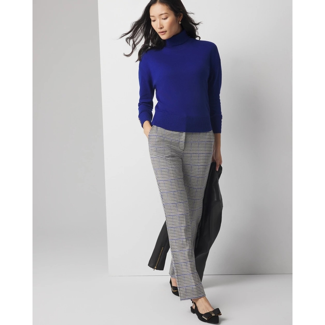Custom Pants Made For You - Jedburgh Glen Check Gray Pants