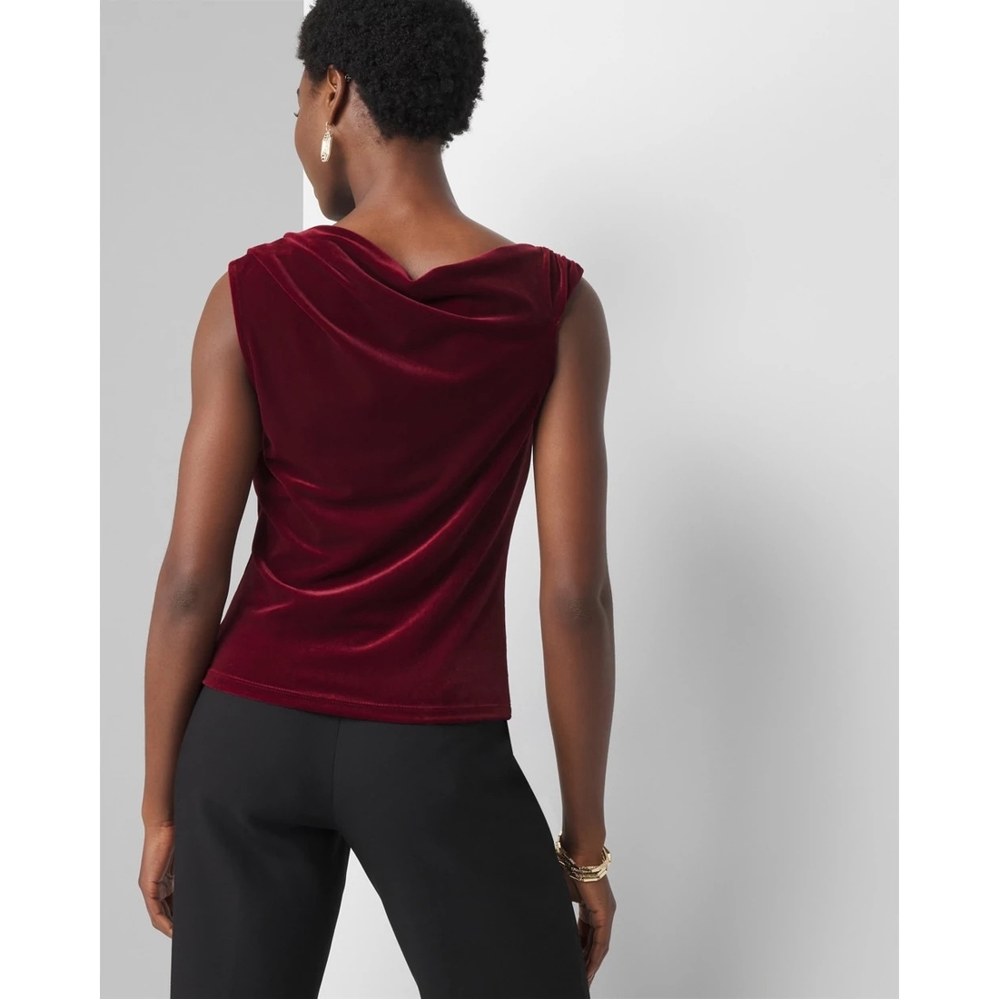 Off-the-Shoulder Velvet Top available now at La Plaza
