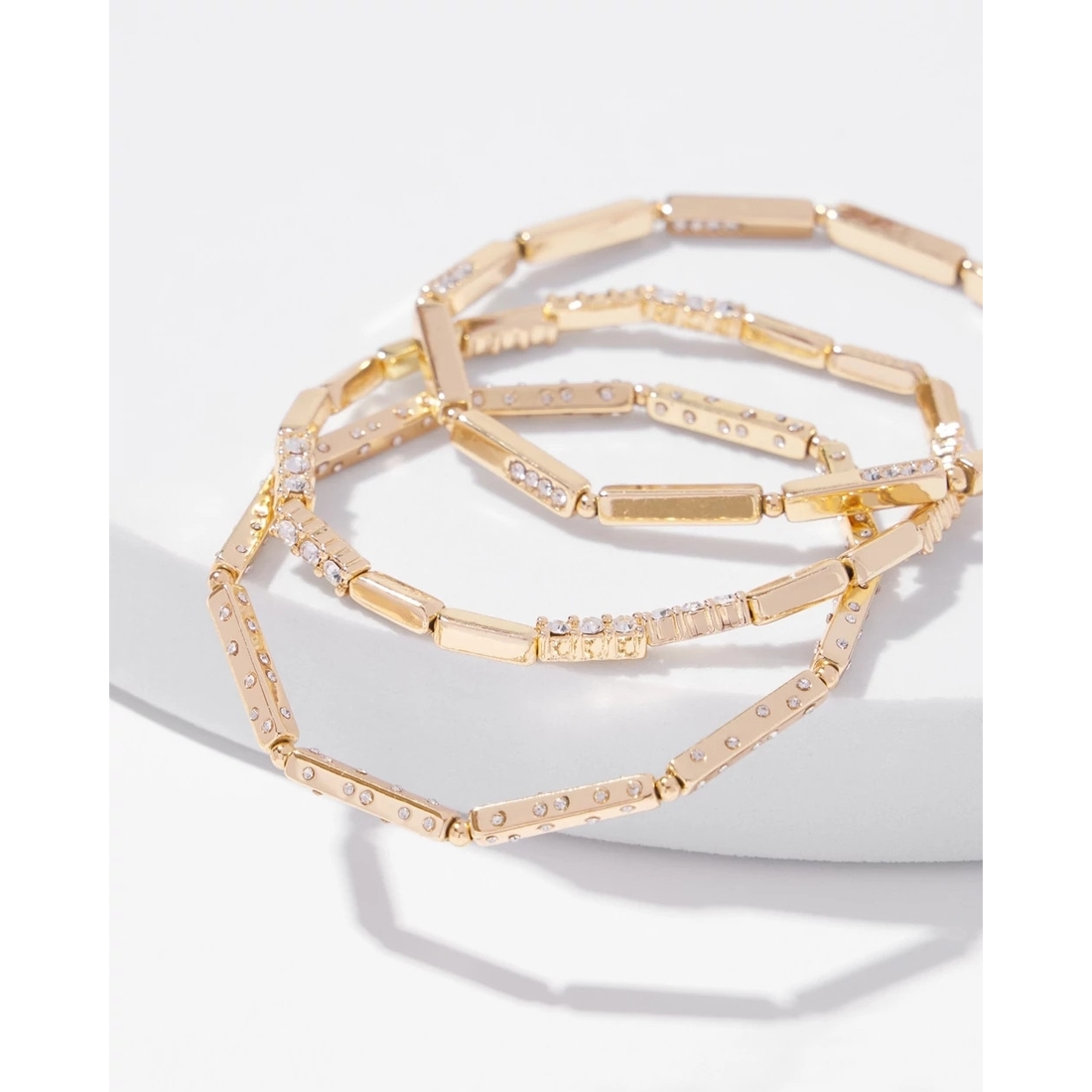 Golden Pave Stretch Bracelet available now at The Falls® Golden Pave Stretch Bracelet available now at The Falls®