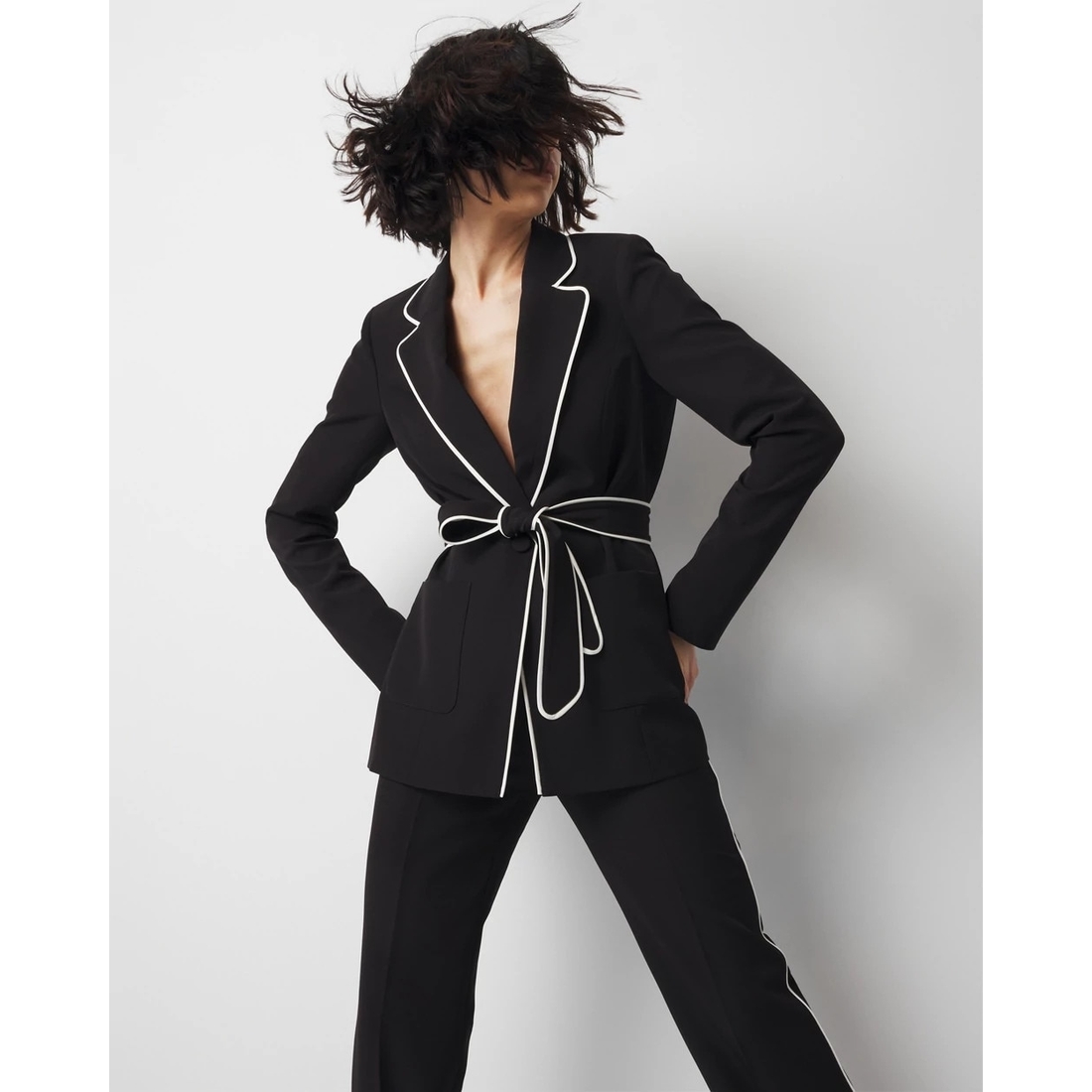 Relaxed Blazer with Piping available now at Sugarloaf Mills®