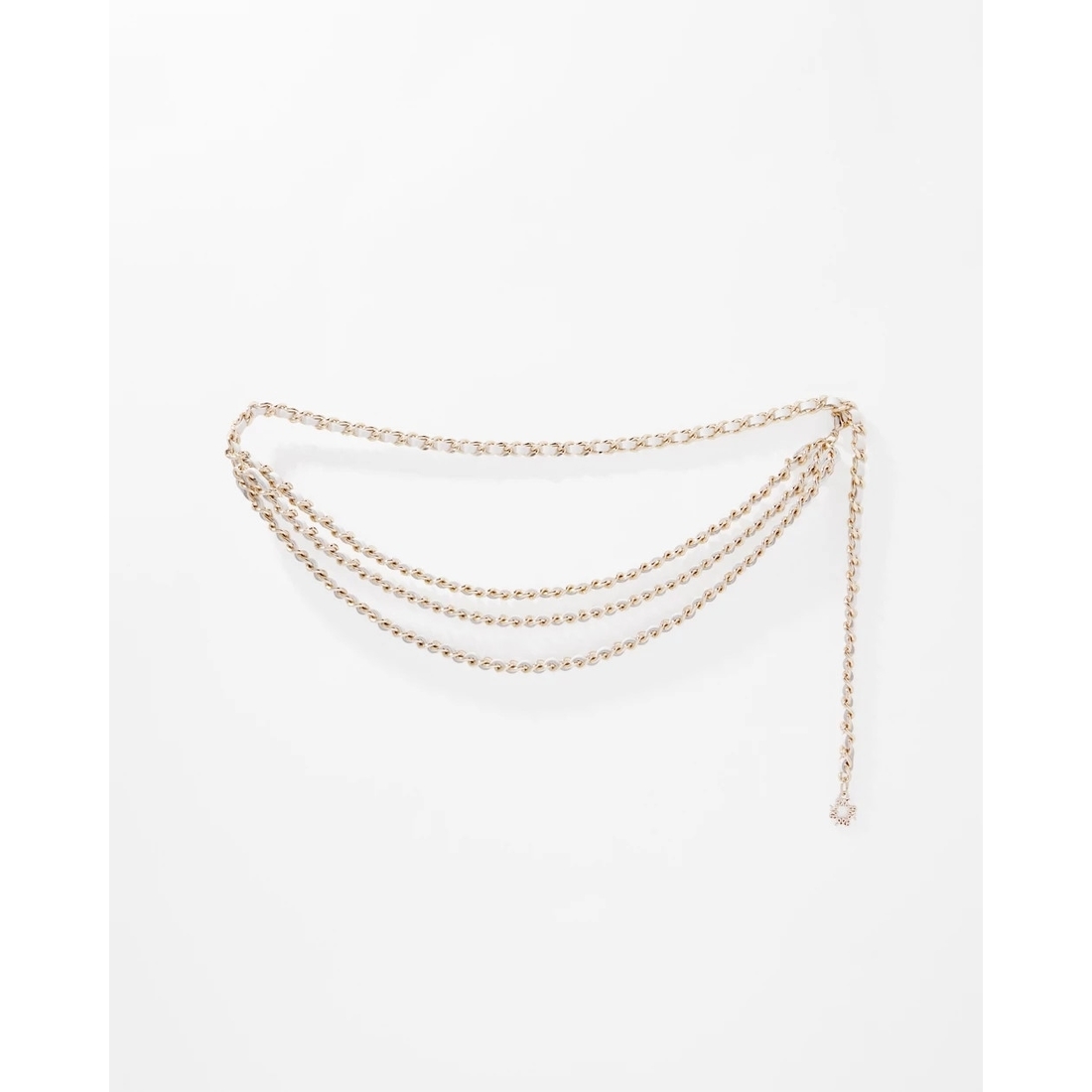 Chain Woven Leather Belt available now at La Plaza Chain Woven Leather Belt available now at La Plaza