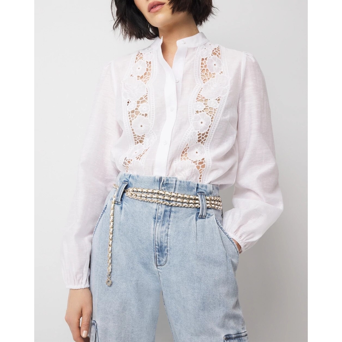 Chain Woven Leather Belt available now at La Plaza Chain Woven Leather Belt available now at La Plaza