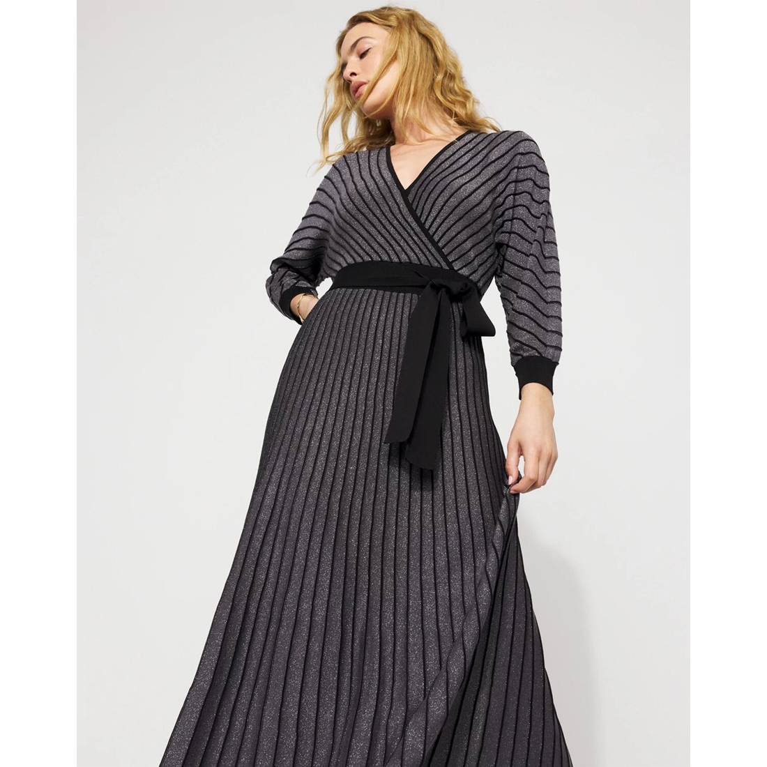 Dolman Sleeve Pleated Sweater Dress available now at North East Mall