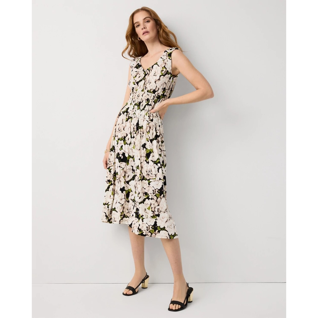 formal fit and flare midi dress Anne Klein Fit & Flare Midi Dress main image 0