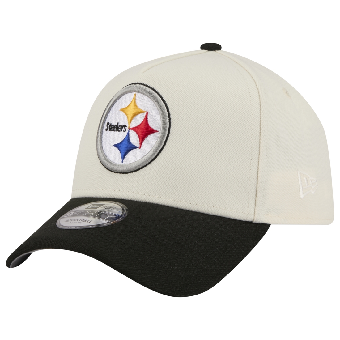 New Era 9Forty M-Crown Snapback – Pittsburgh Steelers Pet, Gestructureerd Polyester, Officiële NFL-cap