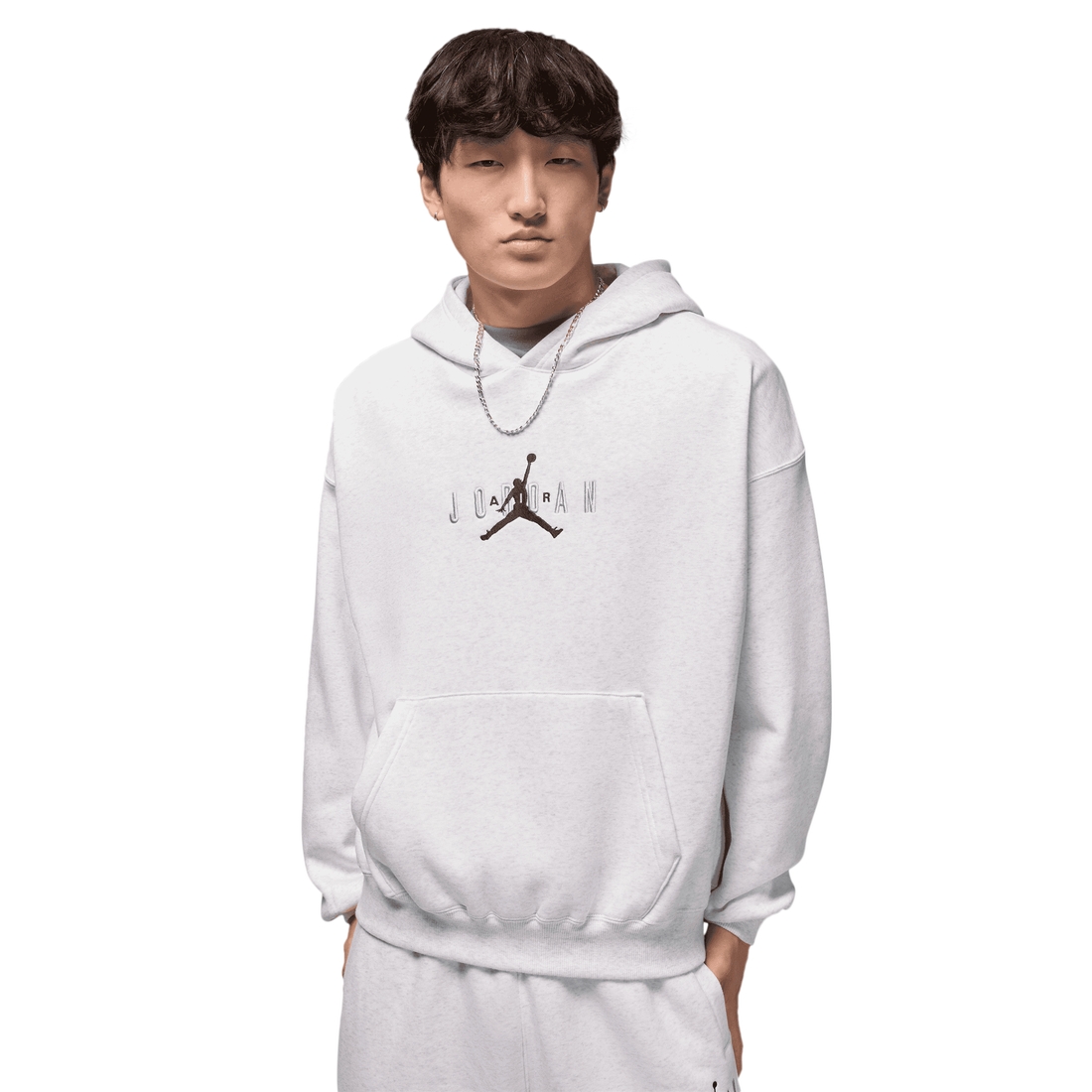 Jordan Mens Jordan Brooklyn Oversize Stretch Pullover Hoodie