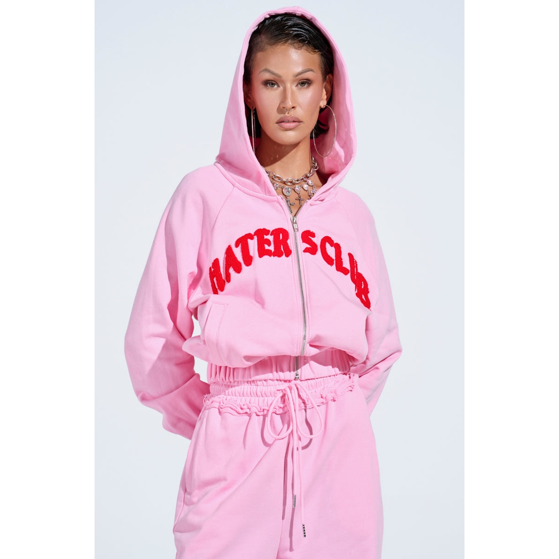 ボーダーズアットバルコニー ZIP UP HOODIE 36 さくらいろ Haters Club Zip Up Hoodie available now at South Shore Plaza®