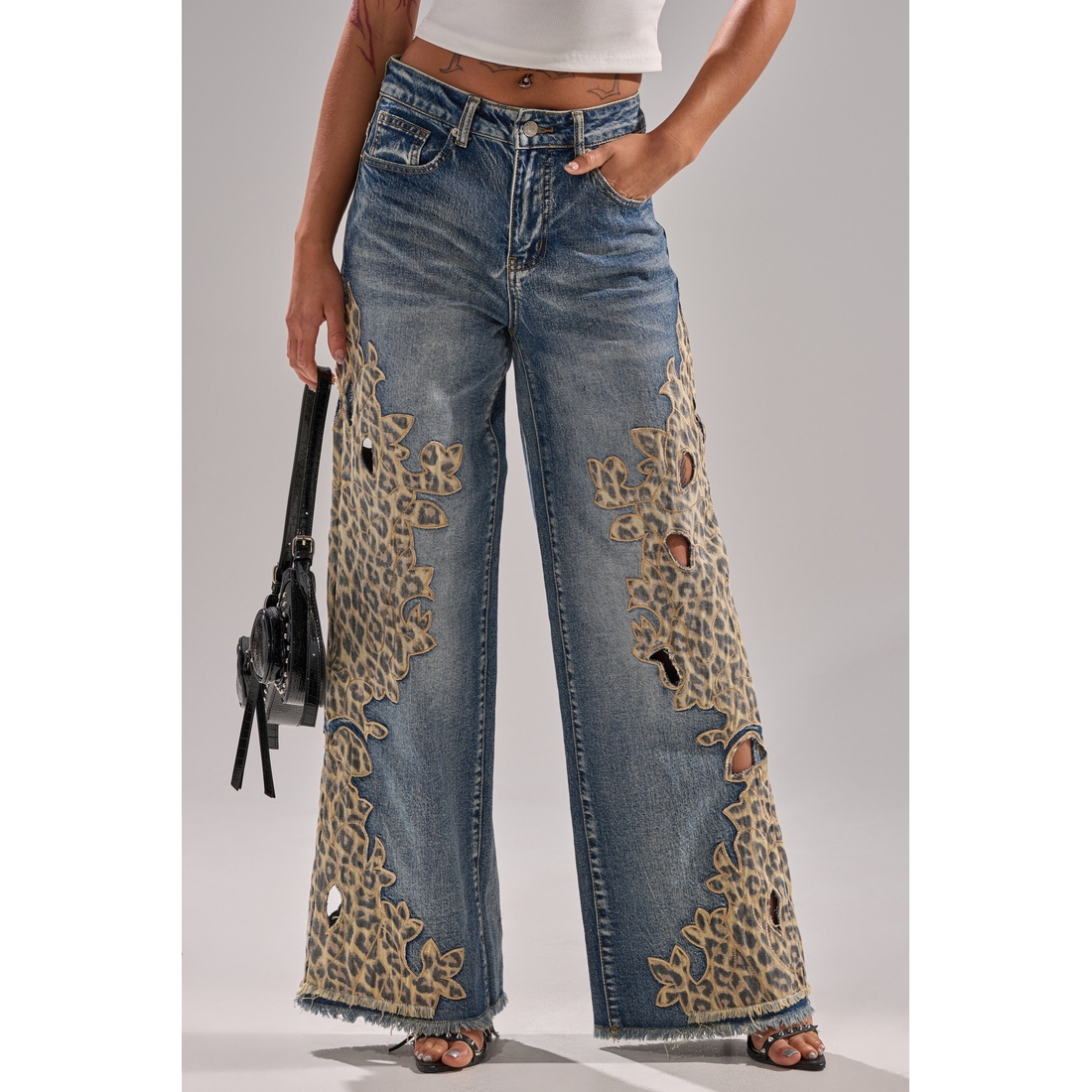 Amigas Cheetah Print Wide Leg Pants available now at Arundel Mills®