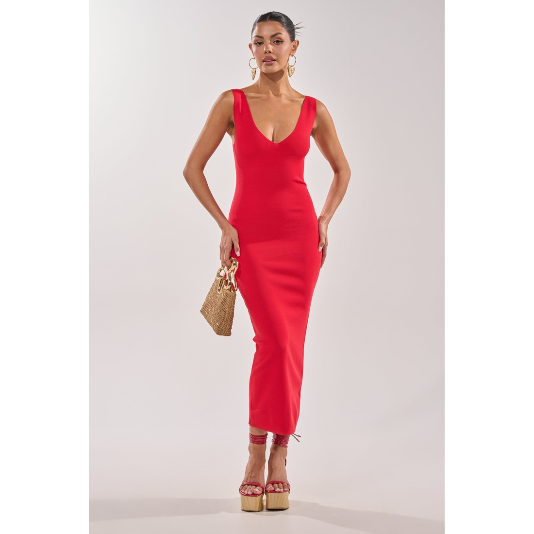 midi pink corset dress Corset Style Ribbon Midi Dress- Women's Romantic Blush Pink Midi Small